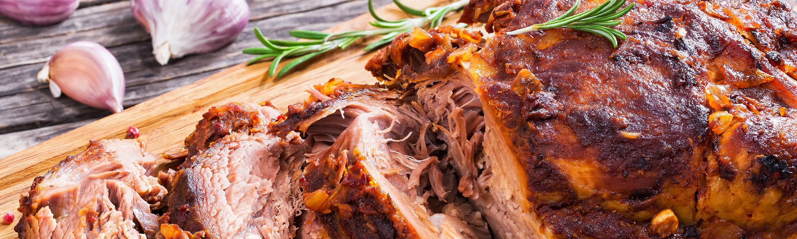 Slow Cooked Garlic Lamb