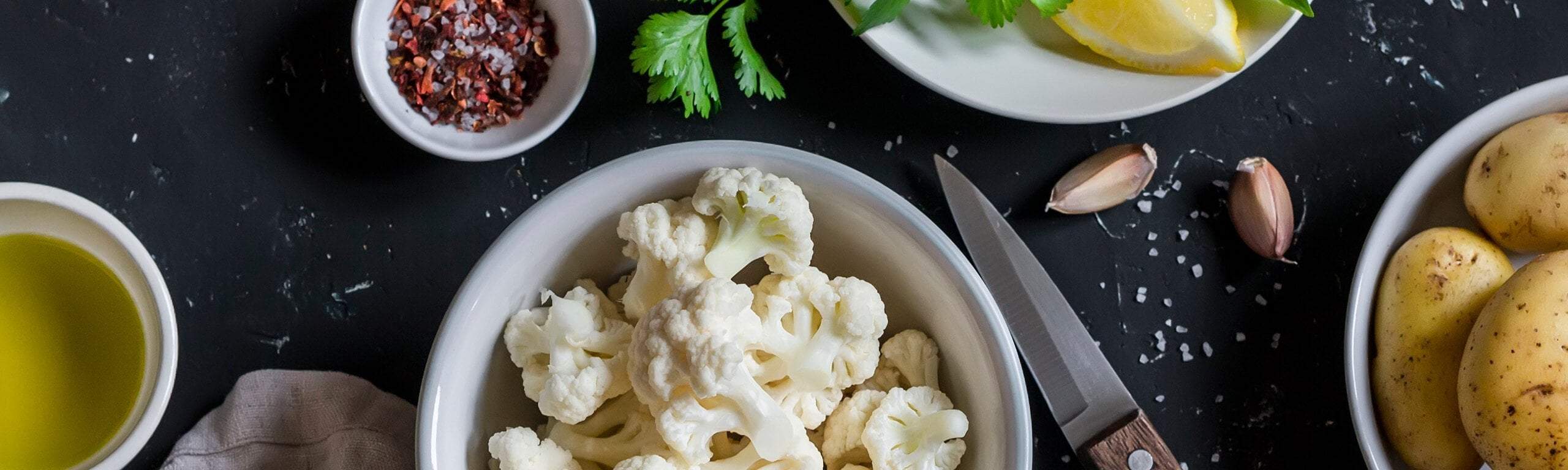 Curried Lentils and Cauliflower