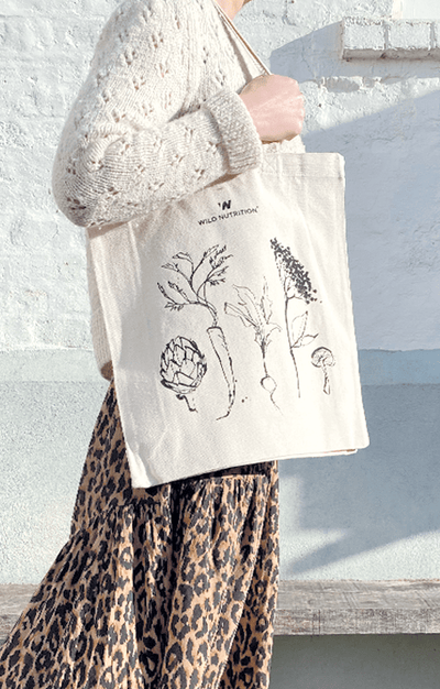 Wild Nutrition Printed Canvas Tote Bag