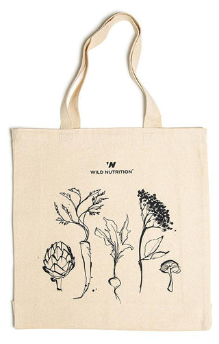 Wild Nutrition Printed Canvas Tote Bag